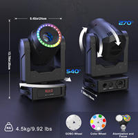 Mini Lyre VLTG 100W, Projecteur Spot Gobo DMX à Tête Mobile pour Boîte de Nuit, Fête, Événement, Bar, Lumière Scénique DJ