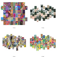 50 pièces rose 4x6 photo mur photo collage art kit images esthétiques pour mur collage néon