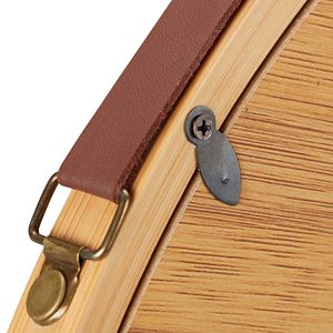 <span class=keywords><strong>Grand</strong></span> <span class=keywords><strong>miroir</strong></span> <span class=keywords><strong>mural</strong></span> rond en bambou avec corde de suspension pour salle de bain, salon, entrée - Product Image 5