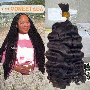 100% Raw Brazilian Water <b>Wave</b> <b>Hair</b> Weaving Jerry Curly Boho Curls No Weft Kinky <b>Deep</b> <b>Wave</b> Bulk Human <b>Hair</b> Wholesale Braiding - Product Image 3