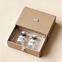 Boîtes d'emballage personnalisées de luxe pour peptides, étuis rigides haut de gamme pour flacons de capsules de 3 ml et 5 ml