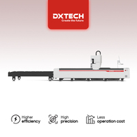 Machine de découpe laser à fibre CNC Dxtech avec table d'échange pour la découpe de métaux, acier, fer