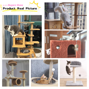Verschiedene Formen Moderner Luxus-Kratz baum 50 Zoll 72 Zoll 109 Zoll 5-stufiger Katzen turm für große Katze - Product Image 4