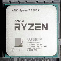 Pour processeur de bureau AMD Ryzen 7 5800X AM4 Tray Pack, 8C16T 3.8-4.7GHz 32MB L3 Cache, processeur de jeu, OEM Bulk Tray sans boîte sans refroidisseur