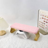 Nouveau coussin de repose-bras confortable pour manucure, portable et détachable, en métal, pour pédicure et nail art, idéal pour les outils de salon de beauté.