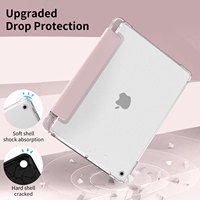 Kenke mignon bébé rose translucide coque arrière iPad housse pour iPad 10.2 pouces 9th Gen 2021 8th Gen 2020 7th Gen 2019 étui