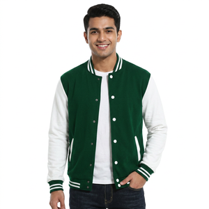 Chaqueta de béisbol personalizada para hombre Ropa de calle de invierno con logotipo Camioneros en blanco Letterman Varsity CollegeBaseballjacket para hombres - Product Image 1