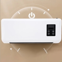 Climatiseur portable sans conduit 1500W, climatiseur mural, ventilateur à vent naturel et chauffage, ventilateur chauffant pour camping-car