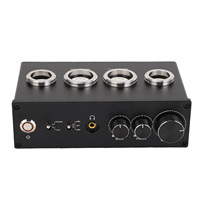 Préamplificateur Phono à Tube Électronique avec Prise Casque 3,5 mm, Contrôle des Aigus et des Basses, Stéréo, pour Lecteur de Disques MM MC et Usage Domestique