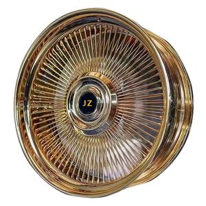 Jiangzao – roues à fil chromé pour Cadillac <span class=keywords><strong>Chrys</strong></span>, 14, 15, 16, 17, 18 pouces, autre voiture classique forgée - Product Image 1