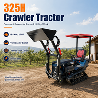 Tracteur à chenilles multifonctionnel Grace Euro 5 Diesel 25-35 CV avec motoculteur rotatif agricole et moteur électrique