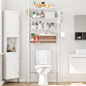Bathroom Freestanding Space Saver <strong>Toilet</strong> Paper Holder Single Tier Bathroom &amp; Living Room Organizer <strong>Over</strong> <strong>the</strong> <strong>Toilet</strong> <strong>Storage</strong> - Product Image 2