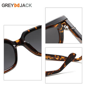 Lunettes de soleil Grey Jack, monture TR90, verres TAC, polarisées UV400, style carré unisexe, type 3, pare-soleil - Product Image 3