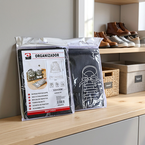 Organizzatore Riutilizzabile per Scarpe e Vestiti Erpsl in Tessuto Non Tessuto 32x43cm Grigio Salvaspazio per Viaggi e Stoccaggio - Product Image 4
