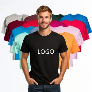 사용자 정의 50% 면 50% 폴리 에스테르 티셔츠 자신의 브랜드, 티셔츠 인쇄 사용자 정의 t 셔츠