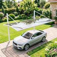 Abri de voiture moderne en aluminium recyclé écologique, taille et couleur personnalisées pour garage, entrepôt, extérieur, cour arrière, stationnement