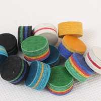 Embouts de queue de billard PT-0YZ-006 originaux de 14 mm, bleus, brodés, en peau de porc 5 couches, dureté S/M/H, accessoires