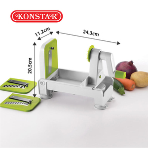 Spiraliseur multifonction 4 lames, polyvalent et compact, pliable, pour légumes, meilleur appareil à spaghetti et pâtes végétales pour un régime céréalier équilibré - Product Image 4