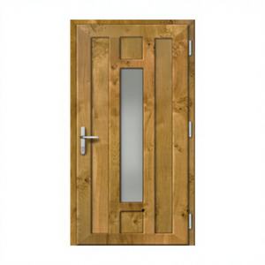 Porte en PVC Amber Line, couleur brun clair moderne, avec texture bois chaleureuse, pour chambre et cuisine - Product Image 1