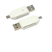 Lector de Tarjetas Inteligentes OTG para Teléfonos Móviles y Computadoras con Interfaz USB 3.0 y Tipo-C, Lector de Tarjetas SD/TF de Alta Velocidad