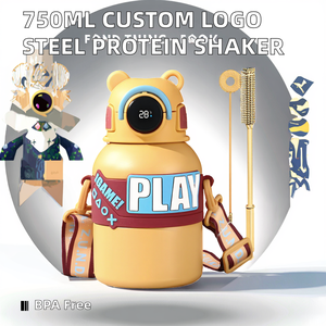 Agitador <span class=keywords><strong>de</strong></span> proteínas <span class=keywords><strong>de</strong></span> acero inoxidable sin BPA <span class=keywords><strong>de</strong></span> 750ml 25oz con logotipo personalizado, <span class=keywords><strong>mezclador</strong></span> <span class=keywords><strong>de</strong></span> Gimnasio Deportivo <span class=keywords><strong>para</strong></span> beber directamente <span class=keywords><strong>para</strong></span> <span class=keywords><strong>agua</strong></span> hirviendo, camping al vacío - Product Image 2