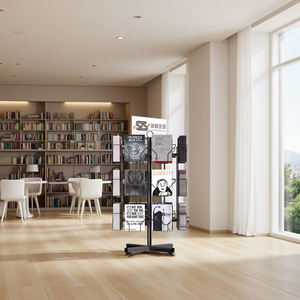 Support de présentation rotatif moderne à 3 niveaux pour cartes de vœux et carnets, détachable, pour <span class=keywords><strong>le</strong></span> succès commercial - Product Image 4