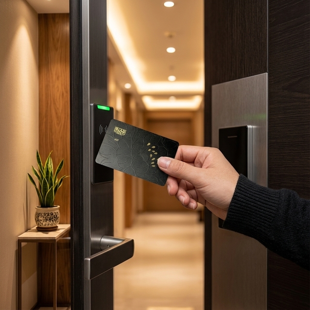 Custom RFID PVC Card with FM1108 Chip | Wholesale 13.56MHz NFC Smart Card for Access Control | Double Sided Full Color Printing