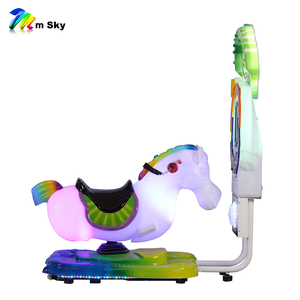 M SKY Crazy Horse 3D Fiberglass Racing Horse Machine <span class=keywords><strong>de</strong></span> jeu vidéo à monnayeur pour enfants avec écran LCD 17 pouces certifiée CE pour KA-150 - Product Image 4