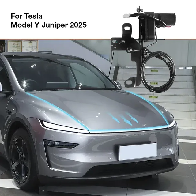 Ruiyyco Patented Model Y Juniper Soft Close Frunk 3 Front Trunk Suction Lock for Tesla OEM Service with Customized Packaging