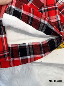 Camisa a cuadros para niño, estilo nuevo invierno 2026, camisa infantil elegante y a la moda con forro polar y tela gruesa, tendencia - Product Image 3
