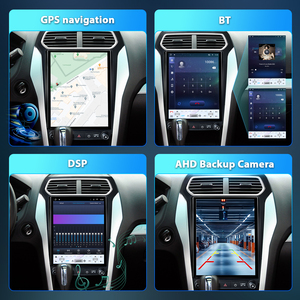 อุปกรณ์เสริมหน้าจอวิทยุแบบเทสล่า 12.1 นิ้ว Snapdragon 665 สำหรับรถยนต์ฟอร์ด เอ็กซ์พลอเรอร์ ปี 2011-2019 รองรับ Wireless CarPlay หน้าจอแนวตั้ง - Product Image 5