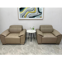 Ensemble de canapés de bureau - Cuir PU, design modulaire, trois places, éponge haute densité, style moderne pour la maison, le bureau et le salon
