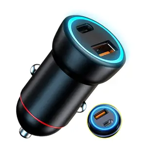 100W USB车载充电器PD快速充电QC 3.0 USB C手机充电器适配器适用于iPhone 14 13 12 Pro Max小米华为