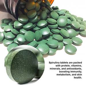 OEM ODM ham <span class=keywords><strong>Spirulina</strong></span> özü gıda vitaminleri için vitamini ile yeşil toz sağlık takviyeleri içinde 250mg-500mg tablet - Product Image 2