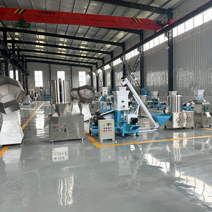 Mèo con chó vật nuôi thức ăn cá tôm nổi PELLET nguồn cấp dữ liệu máy đùn dây chuyền sản xuất với năng lực khác nhau - Product Image 6