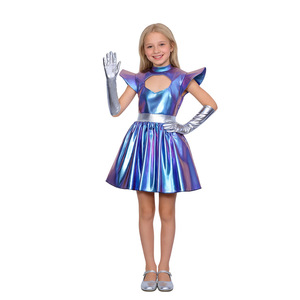 Robe de cosplay unisexe en polyester à thème spatial dégradé laser avec personnage Echo de HP pour Halloween, idéale pour les spectacles et fêtes d'enfants - Product Image 5