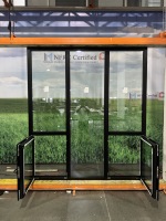 Fenêtres à battants en aluminium isolées thermiquement certifiées NFRC, à triple vitrage, fenêtres fixes