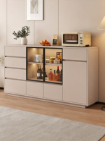 Minimalistisches Massivholz-Sideboard Wandschrank Buffetschrank für Esszimmer und Wohnzimmer Umweltfreundlich Anpassbar