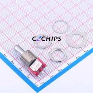 7105T1ZQE Toggle Switch Switch Single Pole Double Throw 120V 28V Cylindrical Knob - Product Image 1