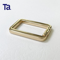 TANAI tas ransel 16 19 25 32mm, aksesori perangkat keras cincin emas ringan persegi datar musim semi logam persegi panjang untuk tas DIY