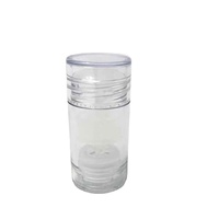 RUIPACK OEM 50g Contenant de stick déodorant vide transparent cylindrique à mécanisme rotatif de forme ronde