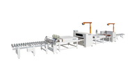 Ligne automatique de stratification de film PET PVC HPL pour le travail du bois MDF panneau partical machine à plastifier pur