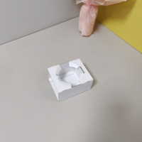 Insert en carton ondulé personnalisé en forme de dôme, plateau intérieur jetable en papier pour l'emballage de thé au lait, desserts et gâteaux