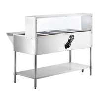 Lyroe Réchauffeur de soupe rapide en acier inoxydable de haute qualité Chauffage électrique commercial Puits ouvert Table