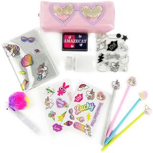 Suministros DE ARTE personalizados Kit escolar Caja de regalo Estuche de lápices necesario Cuaderno Sello Cinta decorativa Artículos de papelería para niños Oficina S - Product Image 6