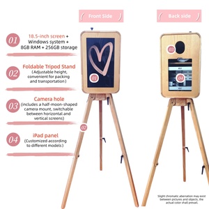 Cabina de Fotos de Madera (Versión Blanca Personalizada) No Incluye Soporte para Impresora, Cabina de Fotos Portátil, Cabina de Fotos Vogue - Product Image 5
