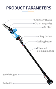 Taglierina per legno professionale senza fili Lithiuum <span class=keywords><strong>batteria</strong></span> motosega elettrica portatile con accessori - Product Image 3