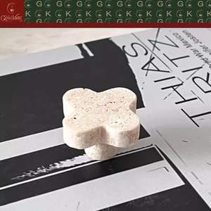 Pomo de Gabinete GOLDKING de Mármol con Vetas Blancas, Grises y Púrpuras <span class=keywords><strong>para</strong></span> Cocina, Baño, Armario, Muebles, Personalizado OEM ODM Directo - Product Image 2