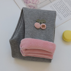 Nuevas mallas para niñas Fleeced Thickened New Baby Warm Cotton Pants Pantalones para niños - Product Image 3