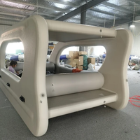 Offre Chaude : Bateau Gonflable DWF Tout-Électrique avec Moteur pour Jeux d'Eau Estivaux sur Lac et Océan, Bateau Solaire, Bateau Maison Gonflable